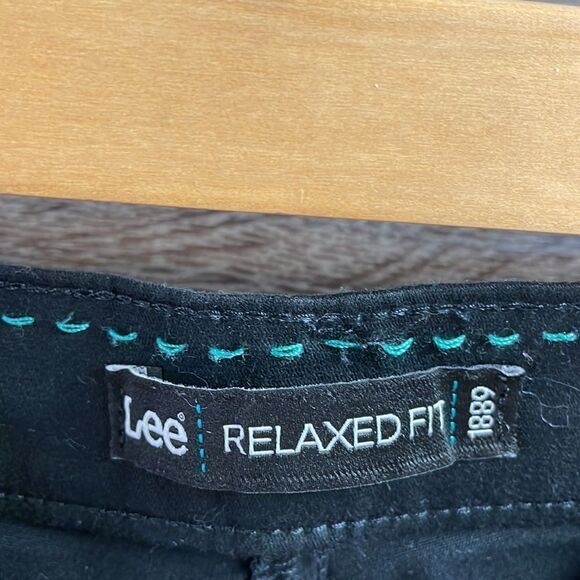 Lee Ladies Jeans Relaxed Fit 1889, Size 12 Petite Black - Picture 4 of 8